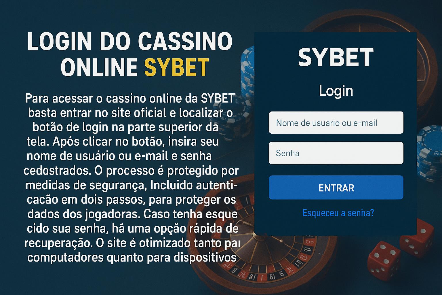 Login no Cassino SYBET
